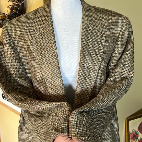 Vtg BROOKS BROTHERS Size 42R Plaid Sportcoat Silk/Cashmere Blend Timeless Pteppy - Picture 12 of 15